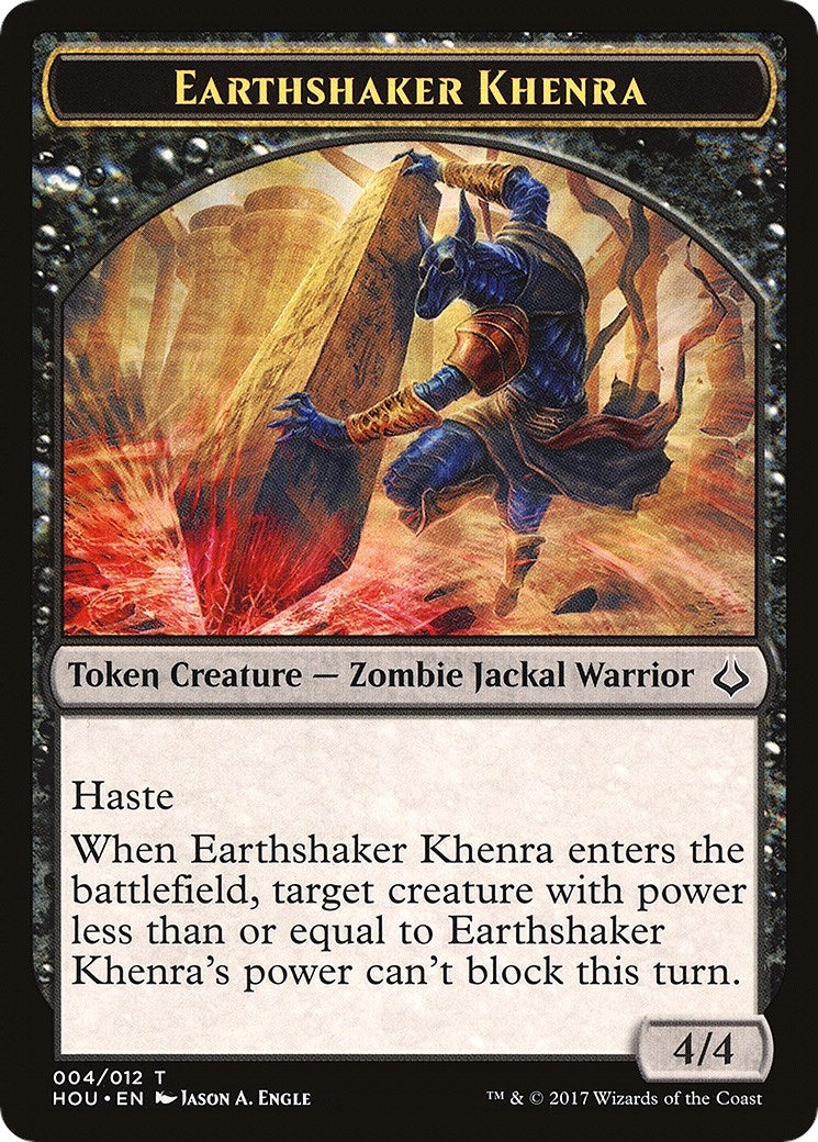 Image for Earthshaker Khenra // Cat Double-Sided Token (4 // 16) - Magic: The Gathering