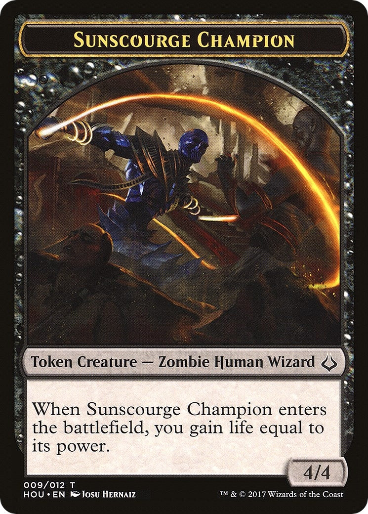 Image for Sunscourge Champion // Cat Double-Sided Token (9 // 16) - Magic: The Gathering