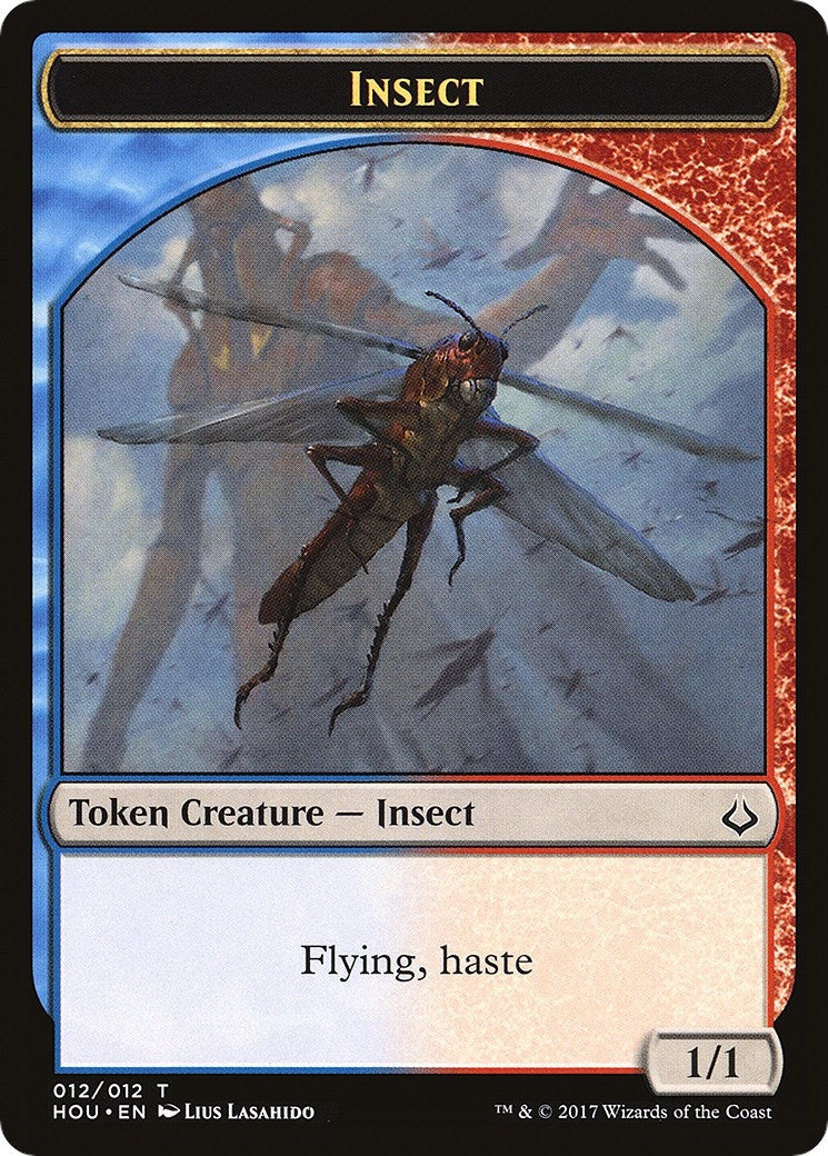 Image for Insect // Warrior Double-Sided Token (12 // 17) - Magic: The Gathering