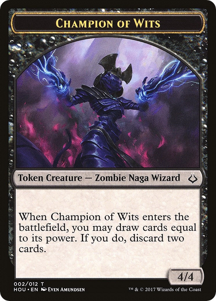Image for Champion of Wits // Warrior Double-Sided Token (2 // 17) - Magic: The Gathering
