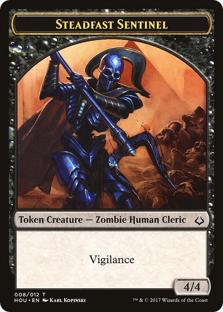 Image for Steadfast Sentinel // Zombie Double-Sided Token (8 // 20) (HOU) - Magic: The Gathering