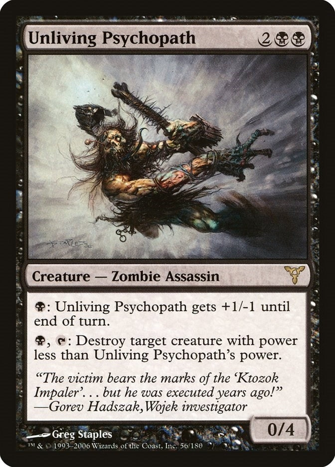 Image for Unliving Psychopath (56) - Magic: The Gathering