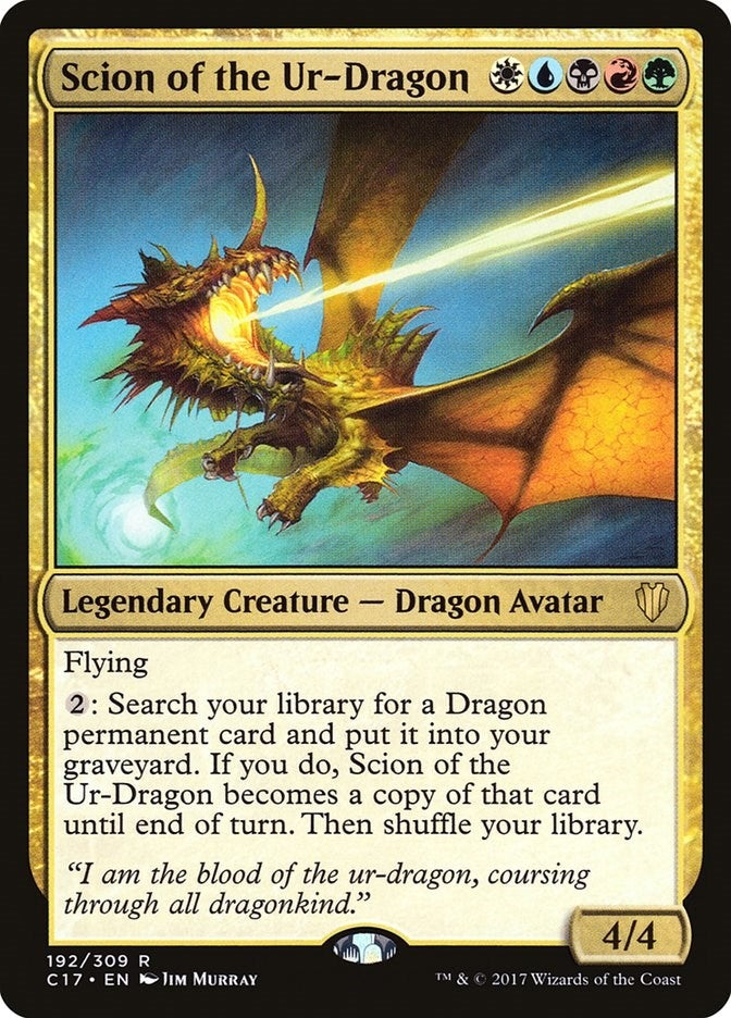 Image for Scion of the Ur-Dragon (192) (C17) - Magic: The Gathering