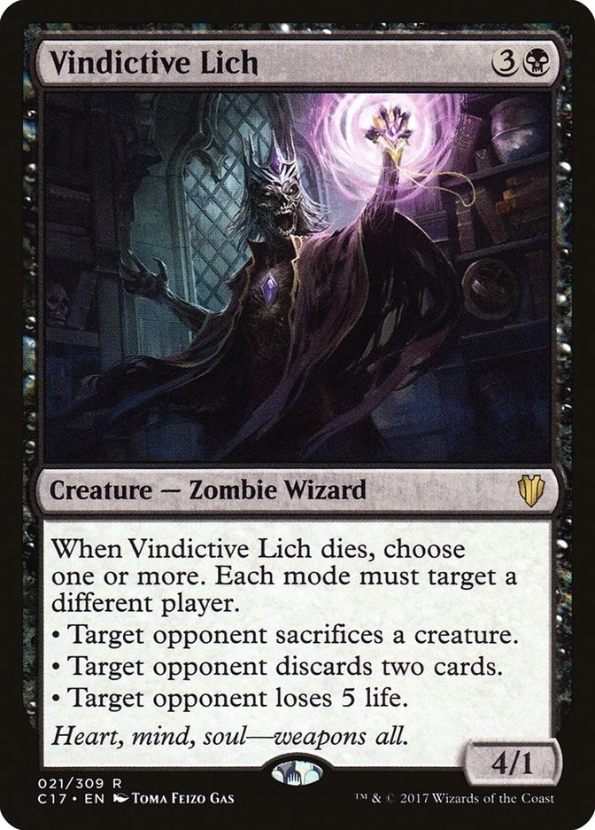 Image for Vindictive Lich (21) (C17) - Magic: The Gathering