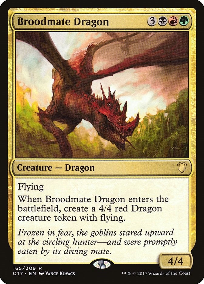 Image for Broodmate Dragon (165) (C17) - Magic: The Gathering