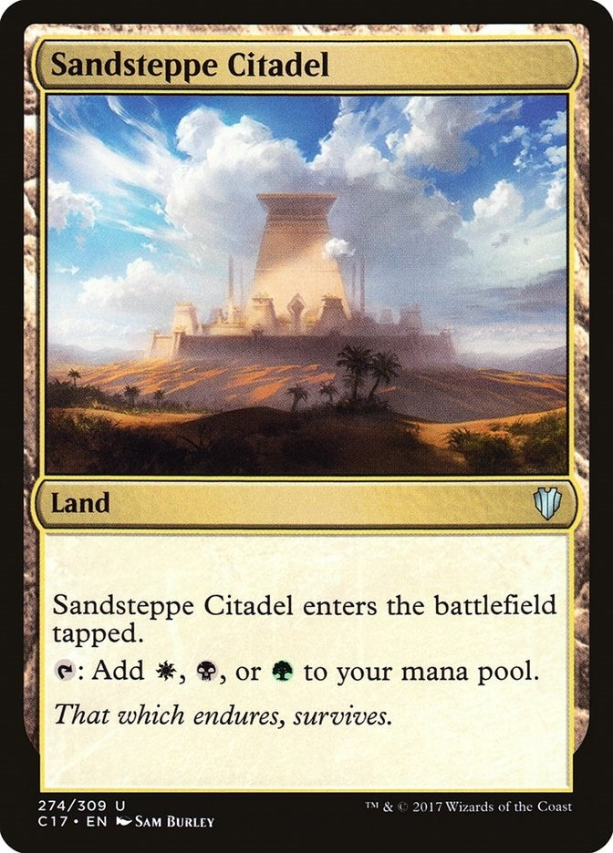 Image for Sandsteppe Citadel (274) (C17) - Magic: The Gathering