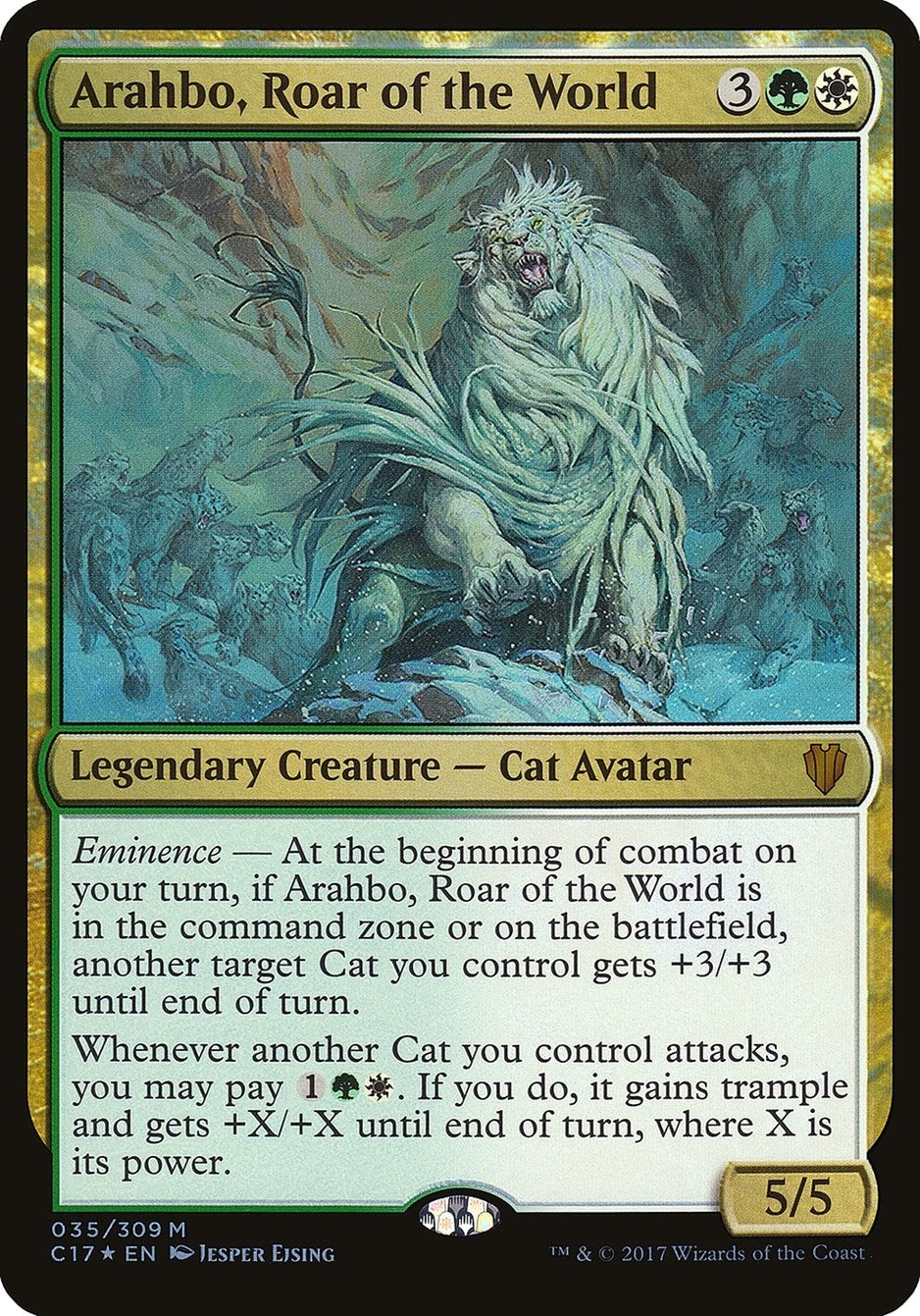 Image for Arahbo, Roar of the World (Commander 2017) (35) (OVER) - Magic: The Gathering