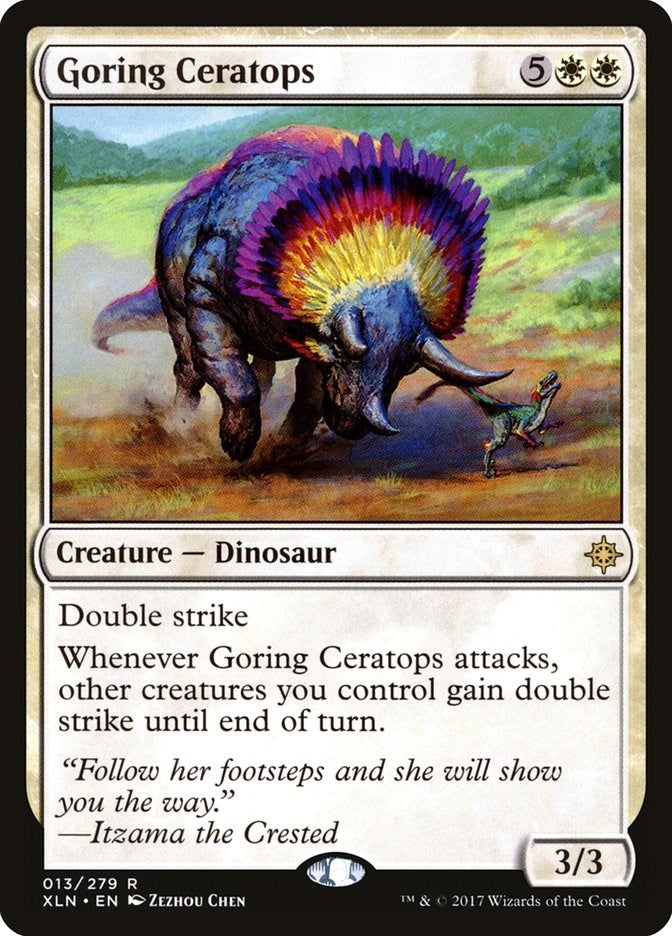 Image for Goring Ceratops (13) - Magic: The Gathering