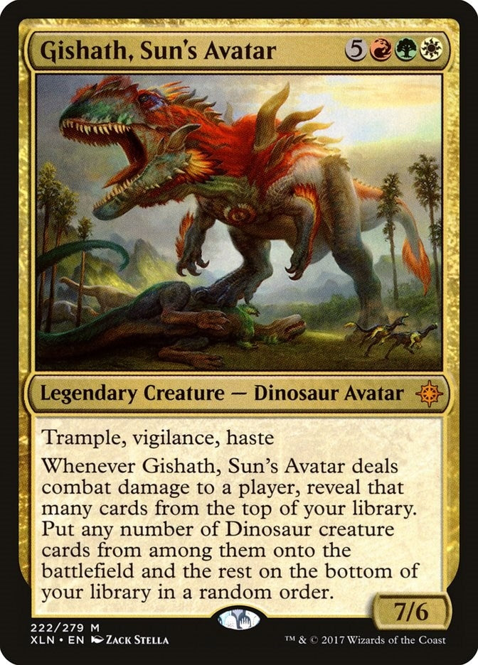 Image for Gishath, Sun's Avatar (222) (XLN) - Magic: The Gathering