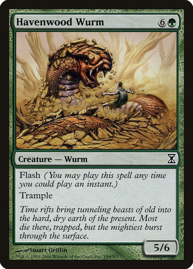Image for Havenwood Wurm (199) (TSP) - Magic: The Gathering