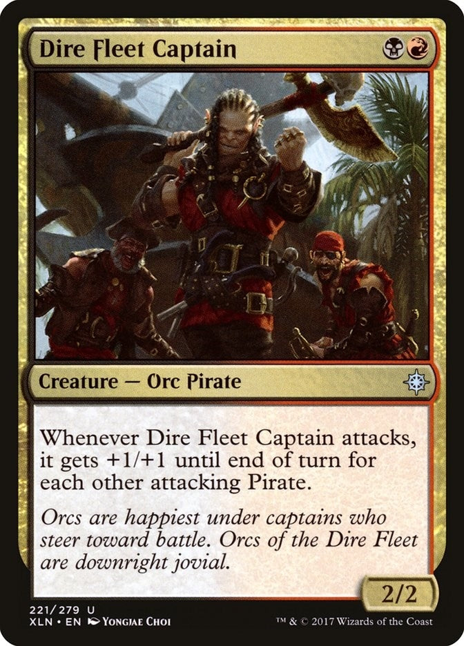 Image for Dire Fleet Captain (221) (XLN) - Magic: The Gathering