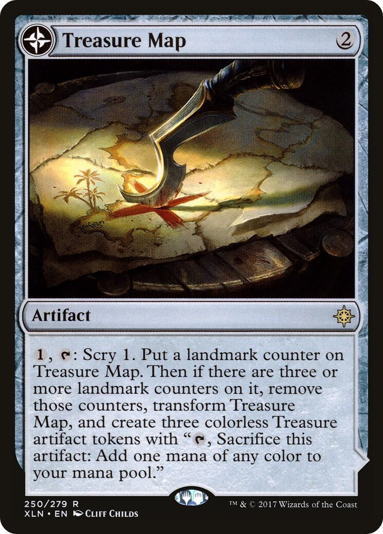 Image for Treasure Map (250) (XLN) - Magic: The Gathering
