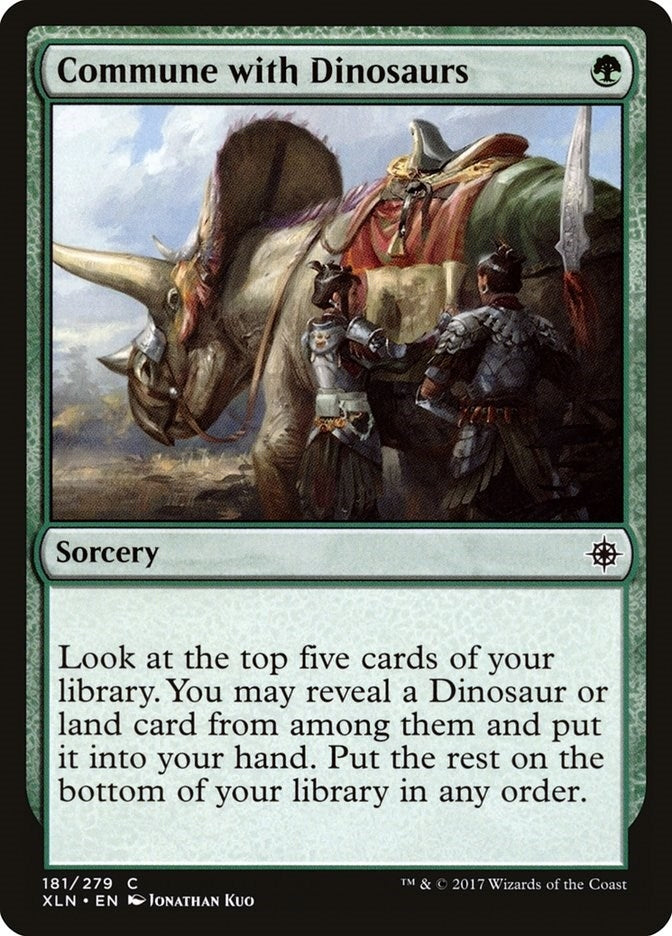 Image for Commune with Dinosaurs (181) - Magic: The Gathering