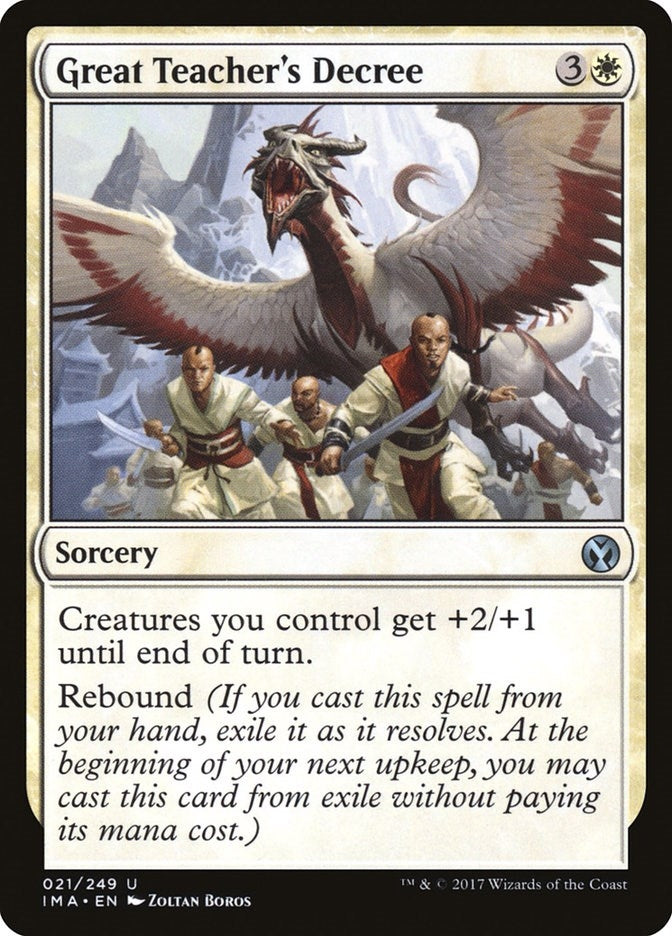 Image for Great Teacher's Decree (21) - Magic: The Gathering