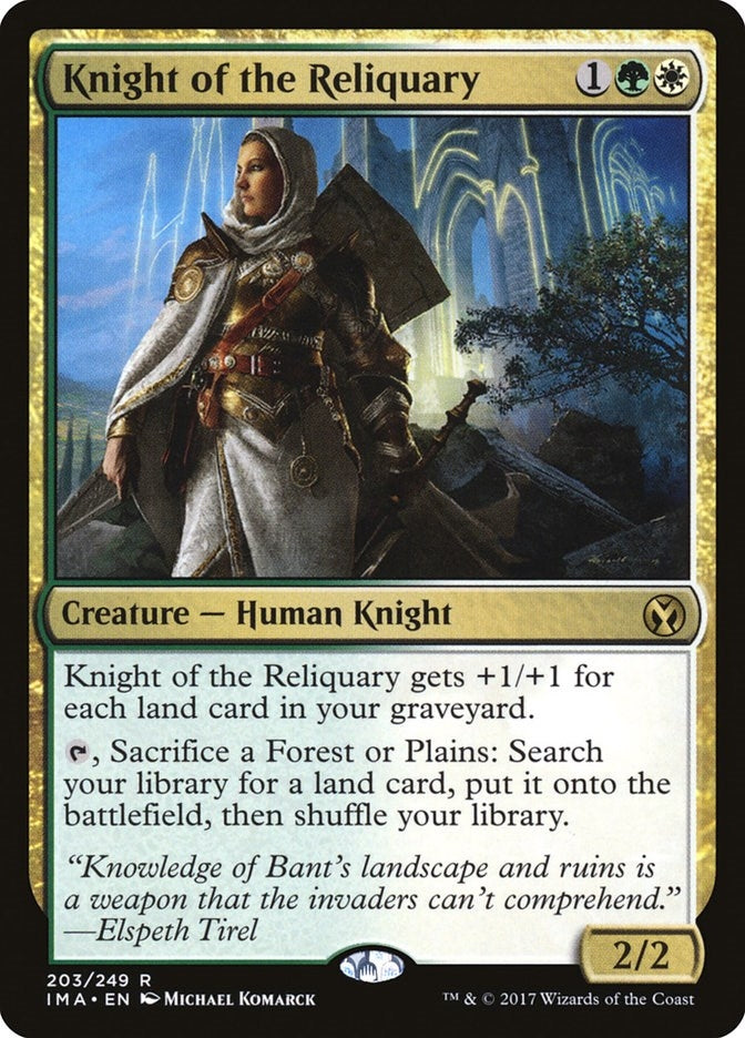 Image for Knight of the Reliquary (203) (IMA) - Magic: The Gathering