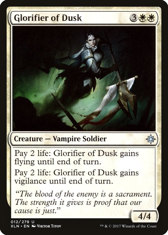 Image for Glorifier of Dusk (12) (XLN) - Magic: The Gathering