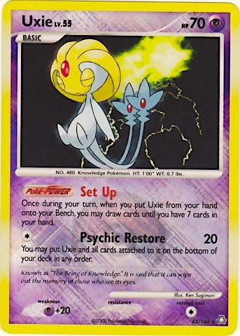 Image for Uxie - 43/146 (League Promo) (043/146) (PR) - Pokemon