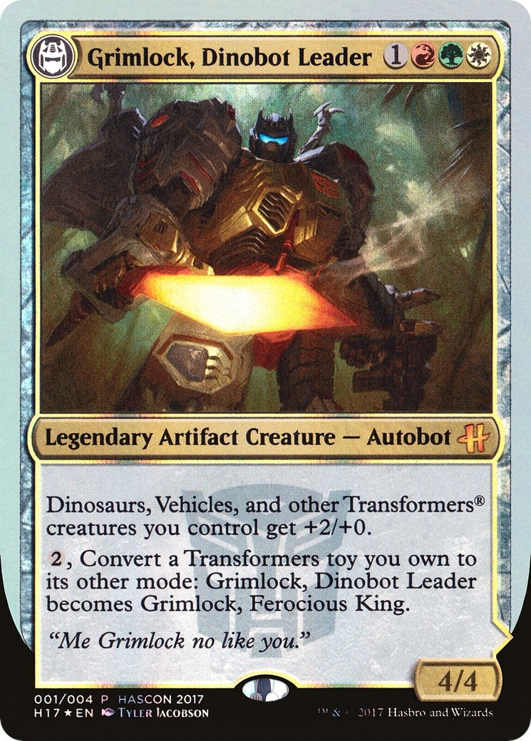 Image for Grimlock, Dinobot Leader // Grimlock, Ferocious King (1) - Magic: The Gathering