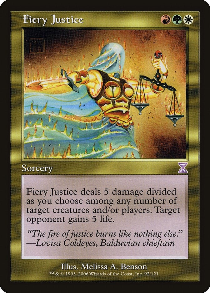 Image for Fiery Justice (92) - Magic: The Gathering