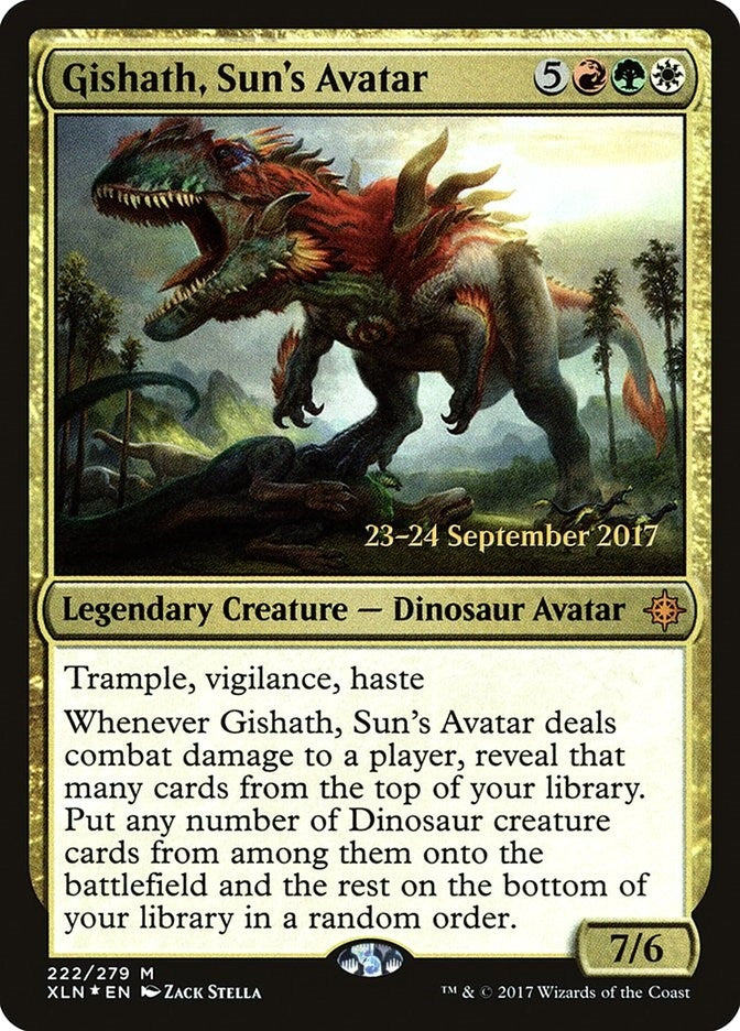 Image for Gishath, Sun's Avatar (XLN) (222) - Magic: The Gathering