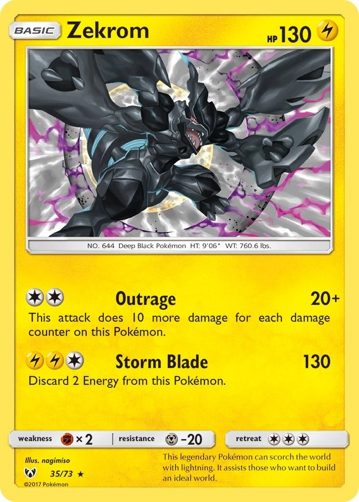 Image for Zekrom (35/73) (SHL) - Pokemon