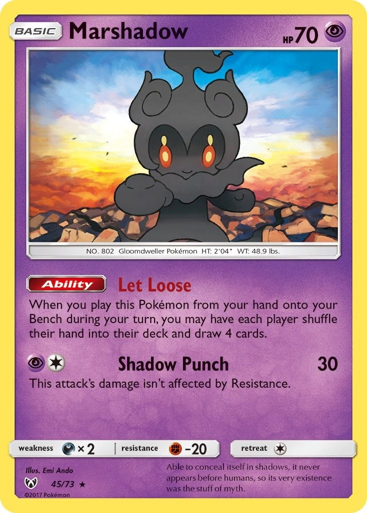 Image for Marshadow (45/73) (SHL) - Pokemon