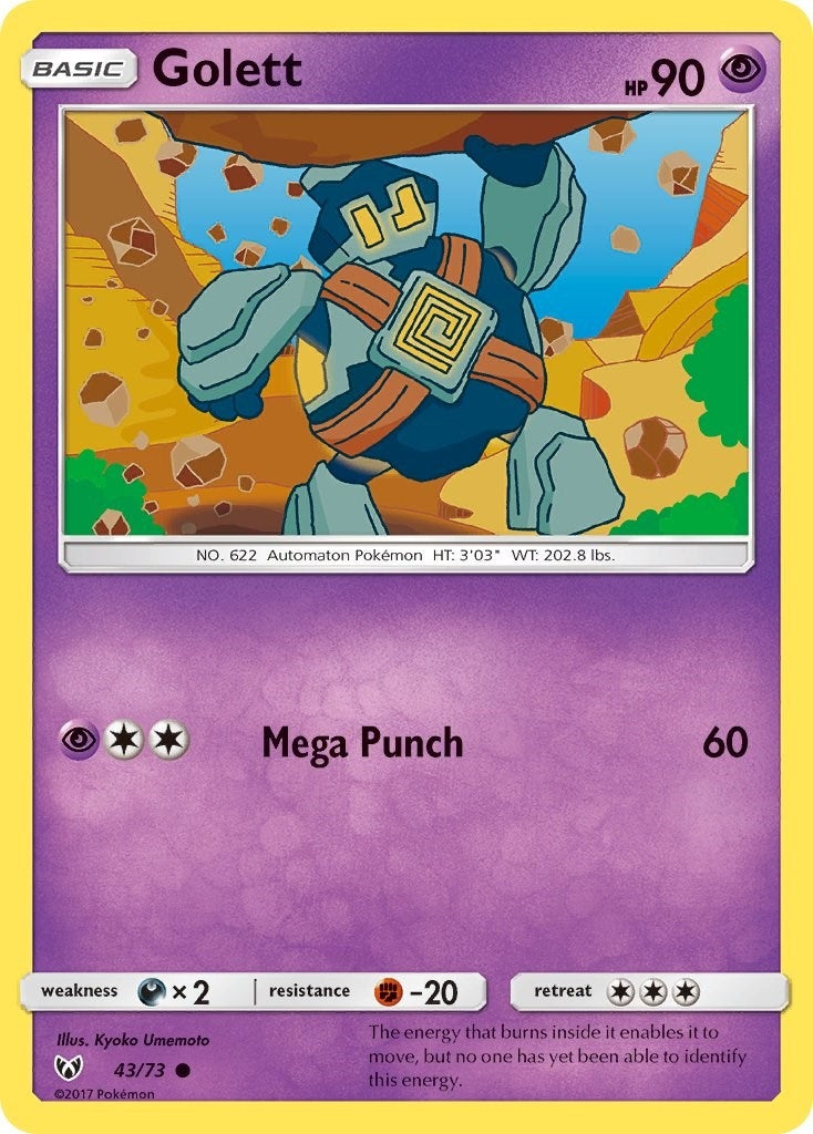 Image for Golett (43/73) (SHL) - Pokemon