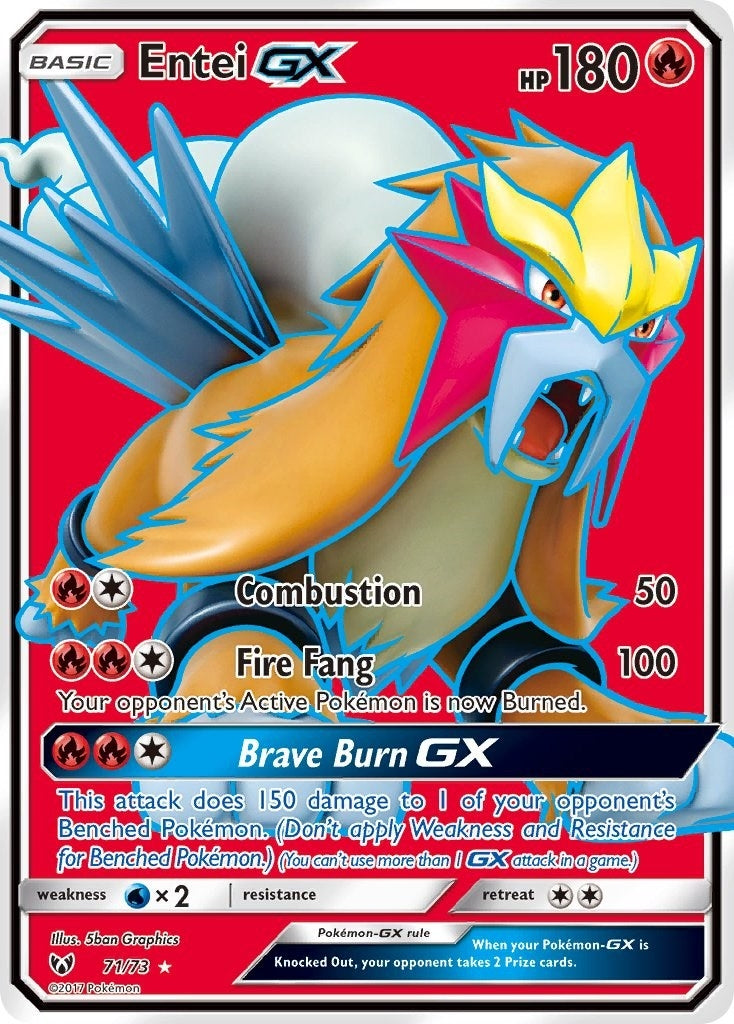 Image for Entei GX (Full Art) (71/73) (SHL) - Pokemon