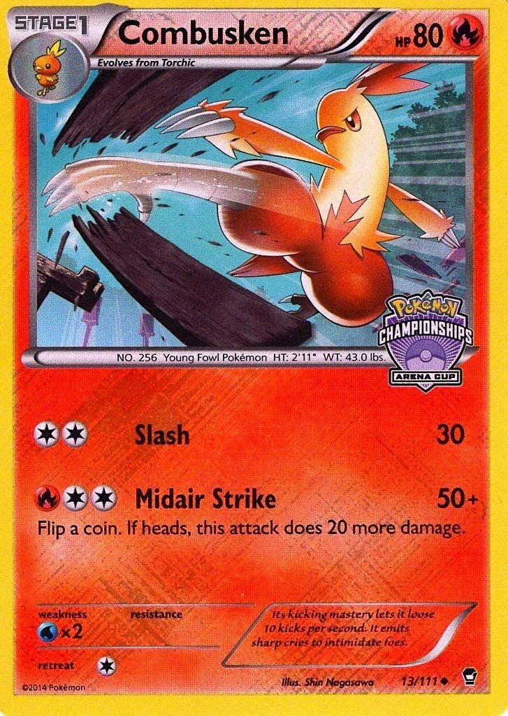Image for Combusken - 13/111 (Arena Cup Championships) (013/111) (PR) - Pokemon