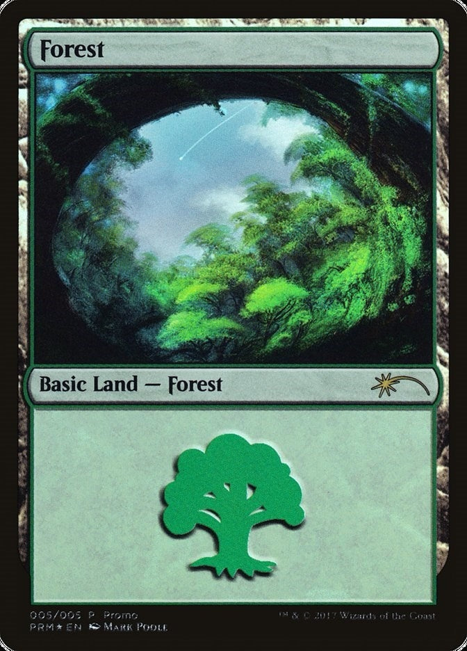 Image for Forest (2017 Gift Pack - Poole) (5) - Magic: The Gathering