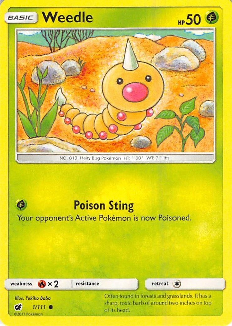 Image for Weedle (1/111) (SM04) - Pokemon