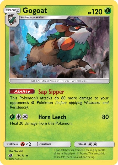 Image for Gogoat (11/111) (SM04) - Pokemon