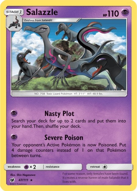 Image for Salazzle (47/111) (SM04) - Pokemon