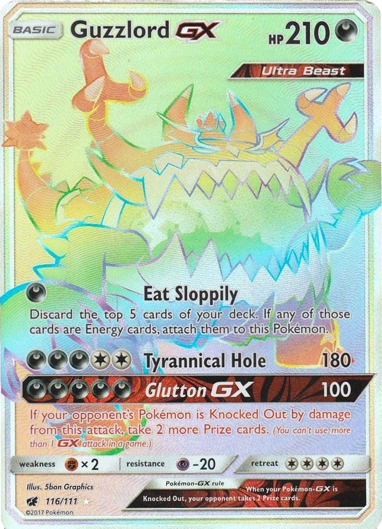 Image for Guzzlord GX (Secret) (116/111) (SM04) - Pokemon