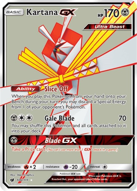 Image for Kartana GX (Full Art) (106/111) (SM04) - Pokemon