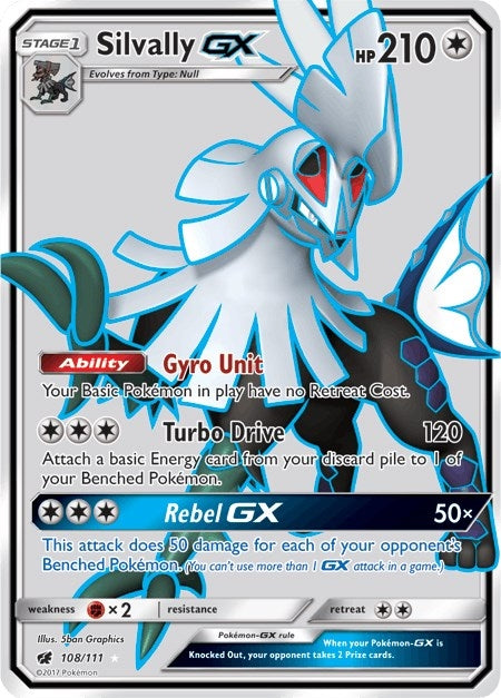 Image for Silvally GX (Full Art) (108/111) (SM04) - Pokemon