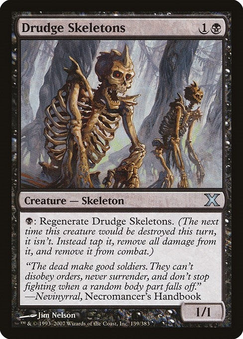 Image for Drudge Skeletons (139) (10E) - Magic: The Gathering