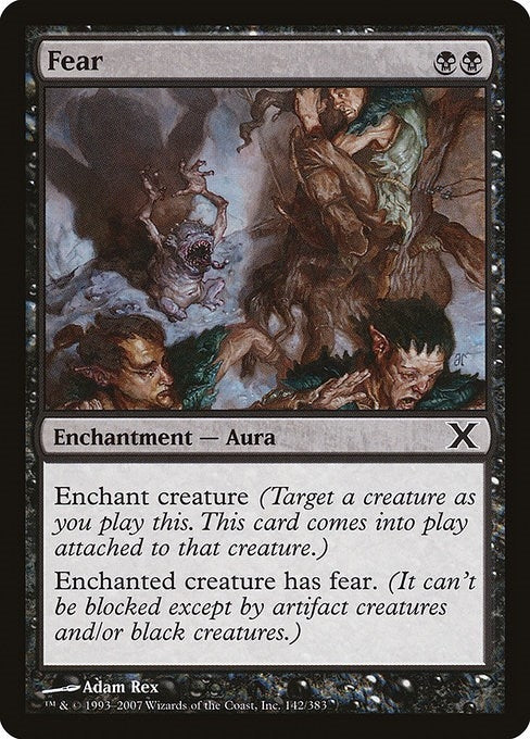Image for Fear (142) (10E) - Magic: The Gathering