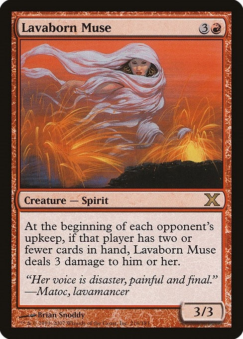 Image for Lavaborn Muse (216) (10E) - Magic: The Gathering