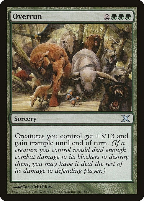 Image for Overrun (284) (10E) - Magic: The Gathering