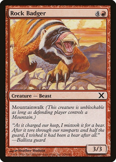 Image for Rock Badger (226) (10E) - Magic: The Gathering