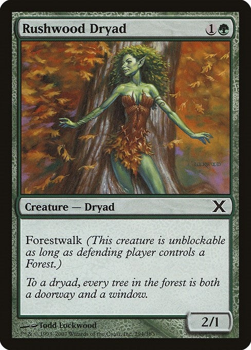 Image for Rushwood Dryad (294) (10E) - Magic: The Gathering