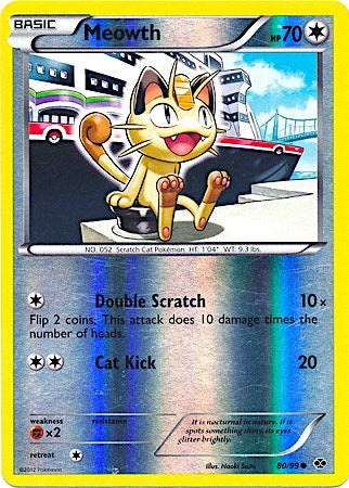 Image for Meowth - 80/99 (Mirror Reverse Holo) (080/099) (MCAP) - Pokemon