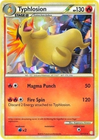 Image for Typhlosion - 32/123 (Cracked Ice Holo) (032/123) (PR) - Pokemon