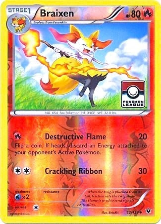 Image for Braixen - 12/124 (Pokemon League) (012/124) (PR) - Pokemon