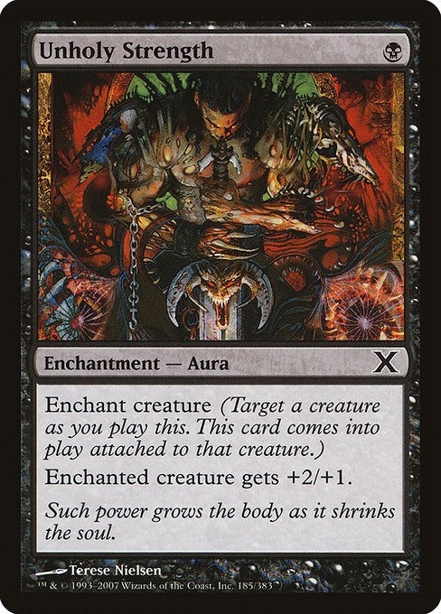 Image for Unholy Strength (185) (10E) - Magic: The Gathering