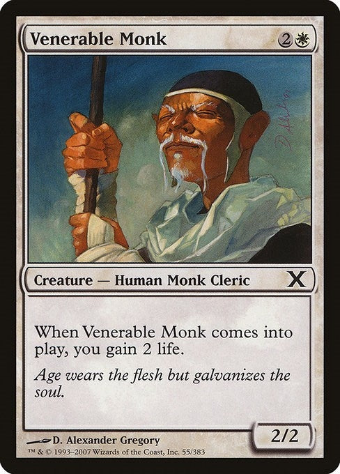 Image for Venerable Monk (55) (10E) - Magic: The Gathering