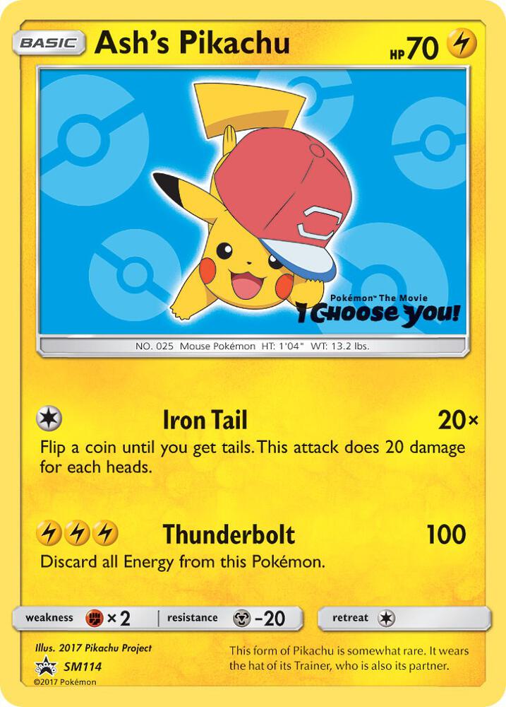Image for Ash's Pikachu - SM114 (SM114) (SMP) - Pokemon