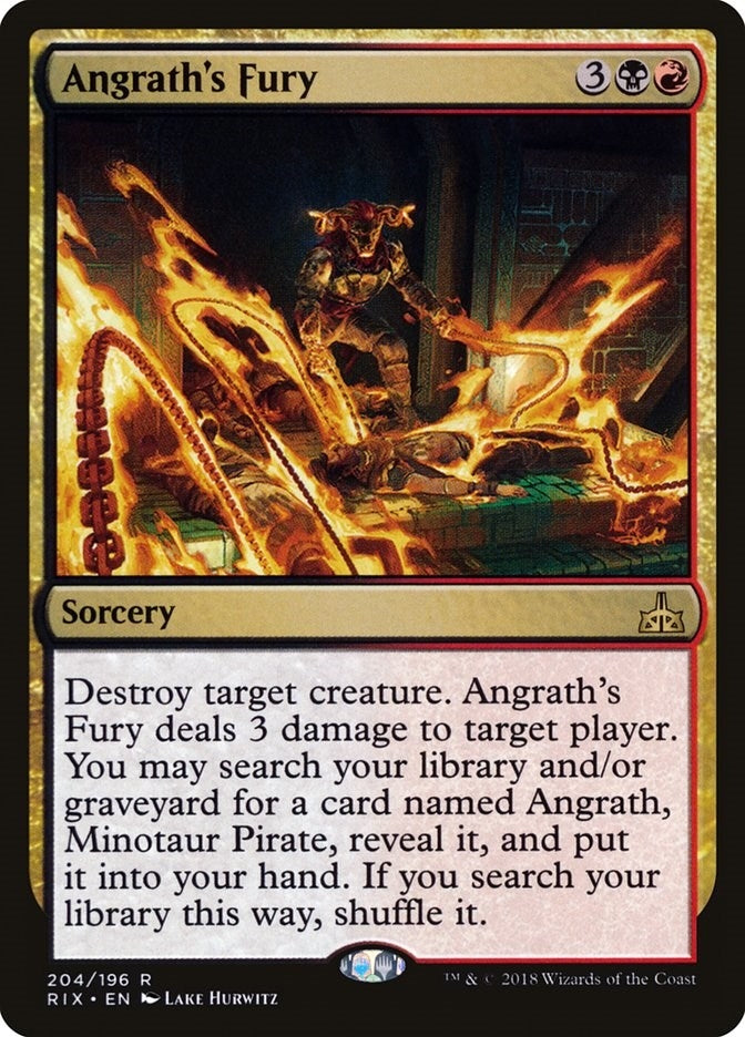 Image for Angrath's Fury (204) (RIX) - Magic: The Gathering