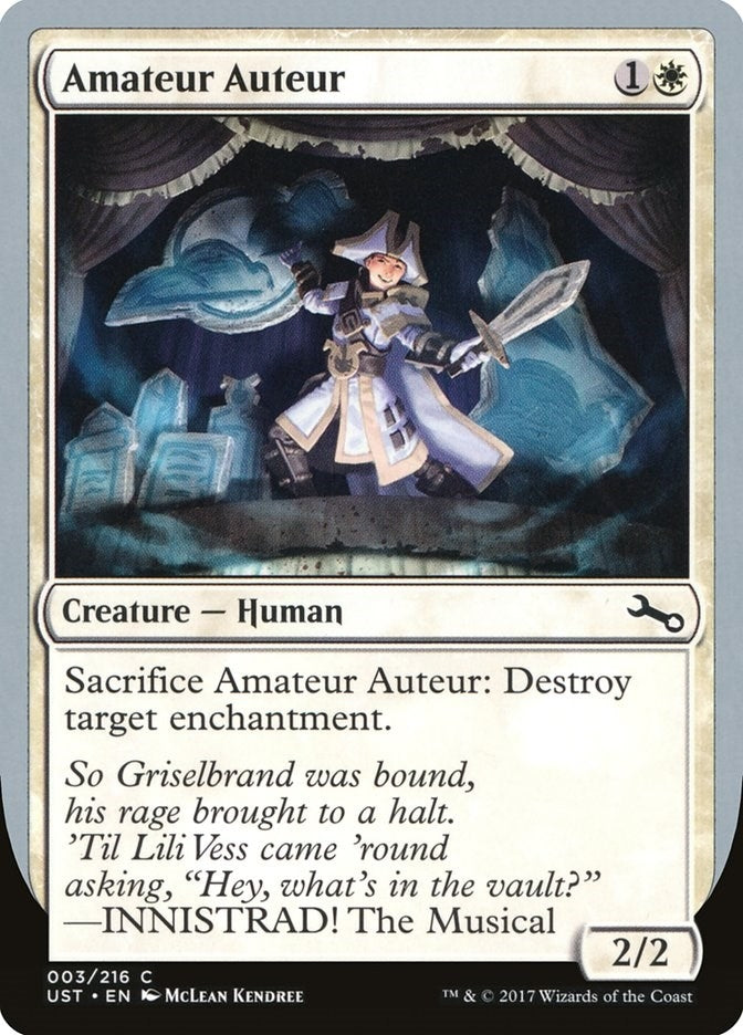 Image for Amateur Auteur (B) (3) (UST) - Magic: The Gathering